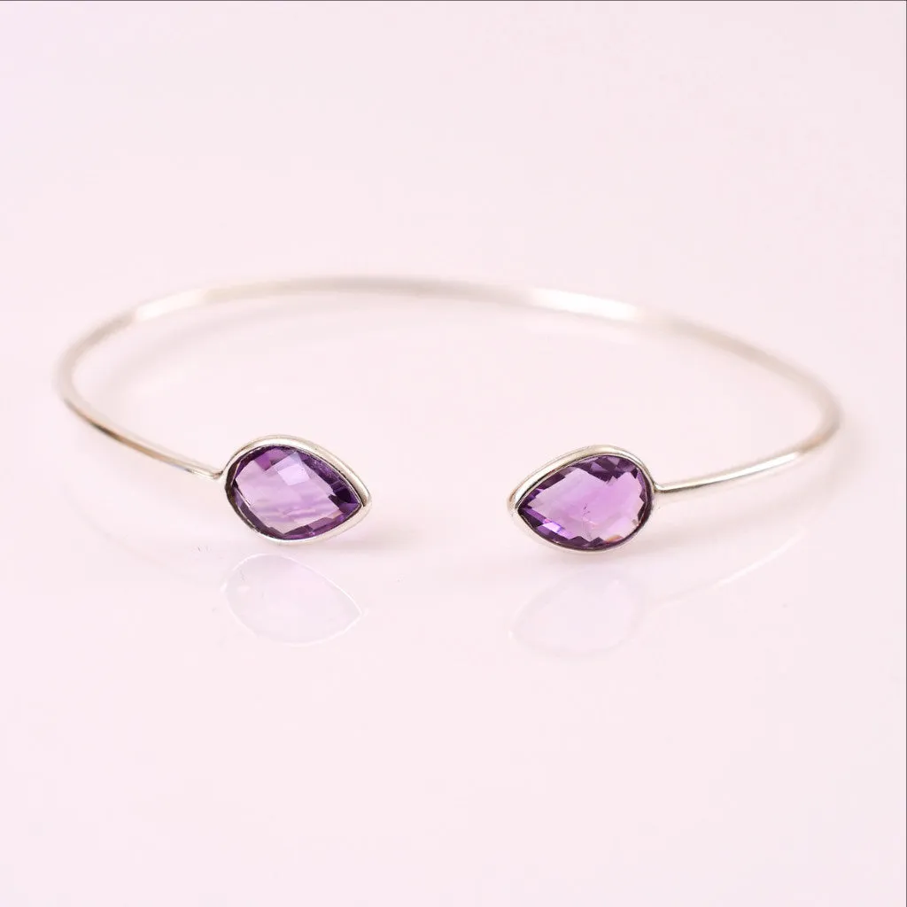 Soraya Cuff With Amethyst