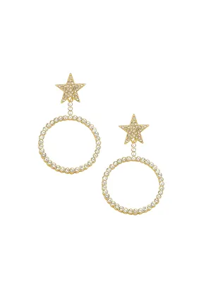 Spotlight Starlight 18k Gold Plated Crystal Earrings