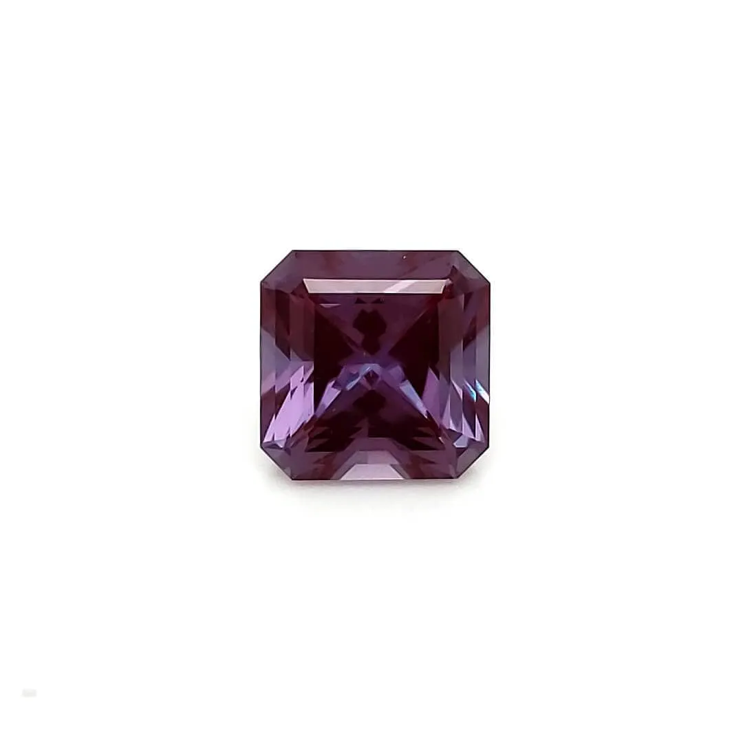 Square Radiant Cut Cut Lab Created Alexandrite Gemstone