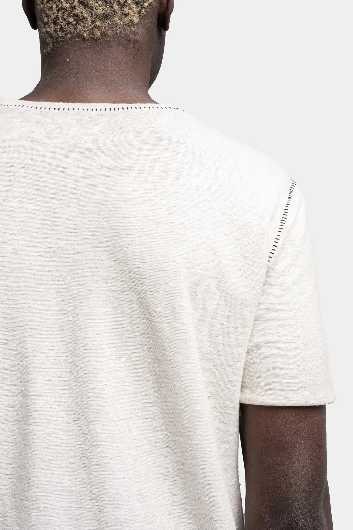 Structured cotton t-shirt, Off-white resin