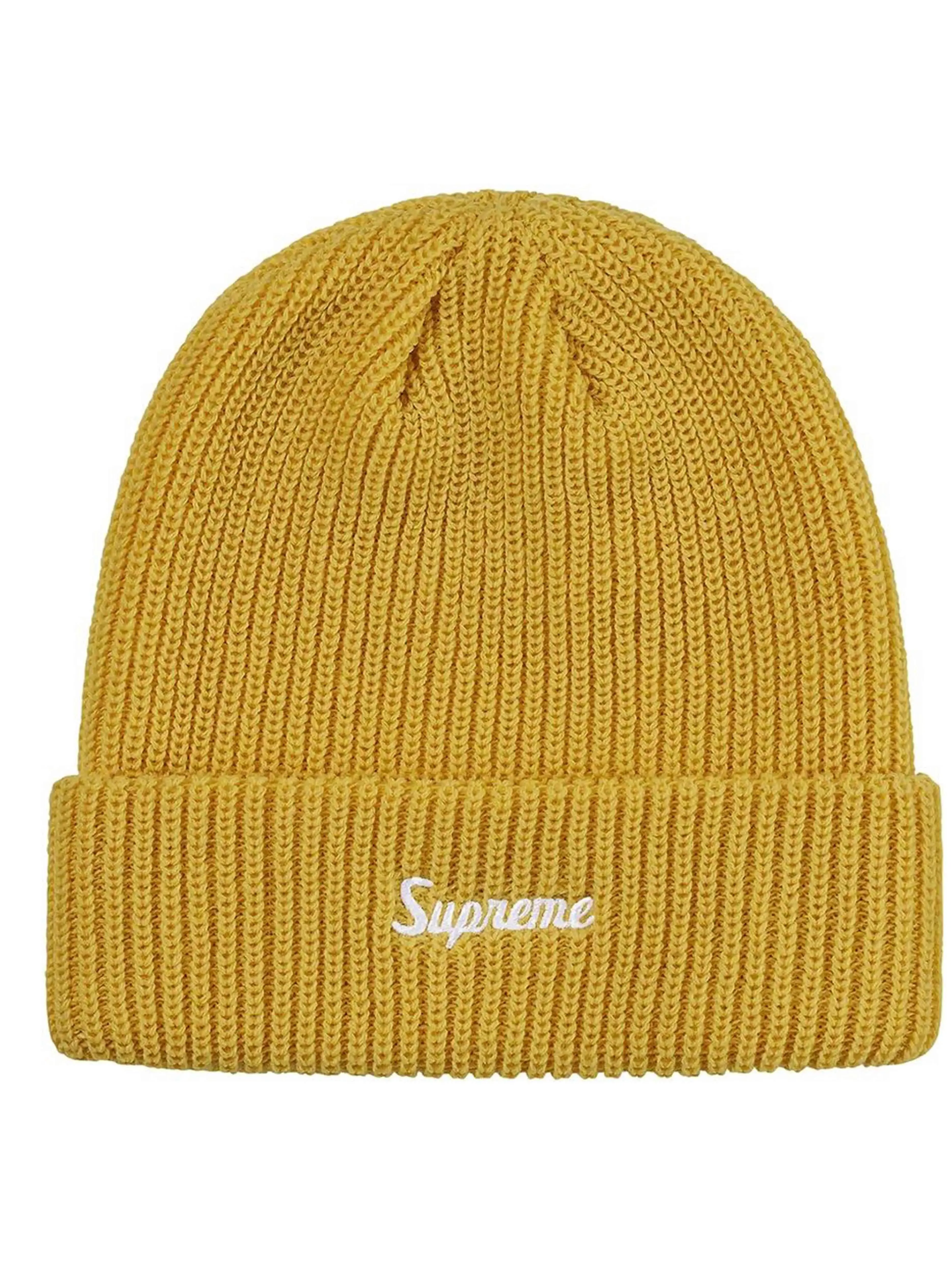 Supreme Loose Gauge Beanie Sulfur [FW20]