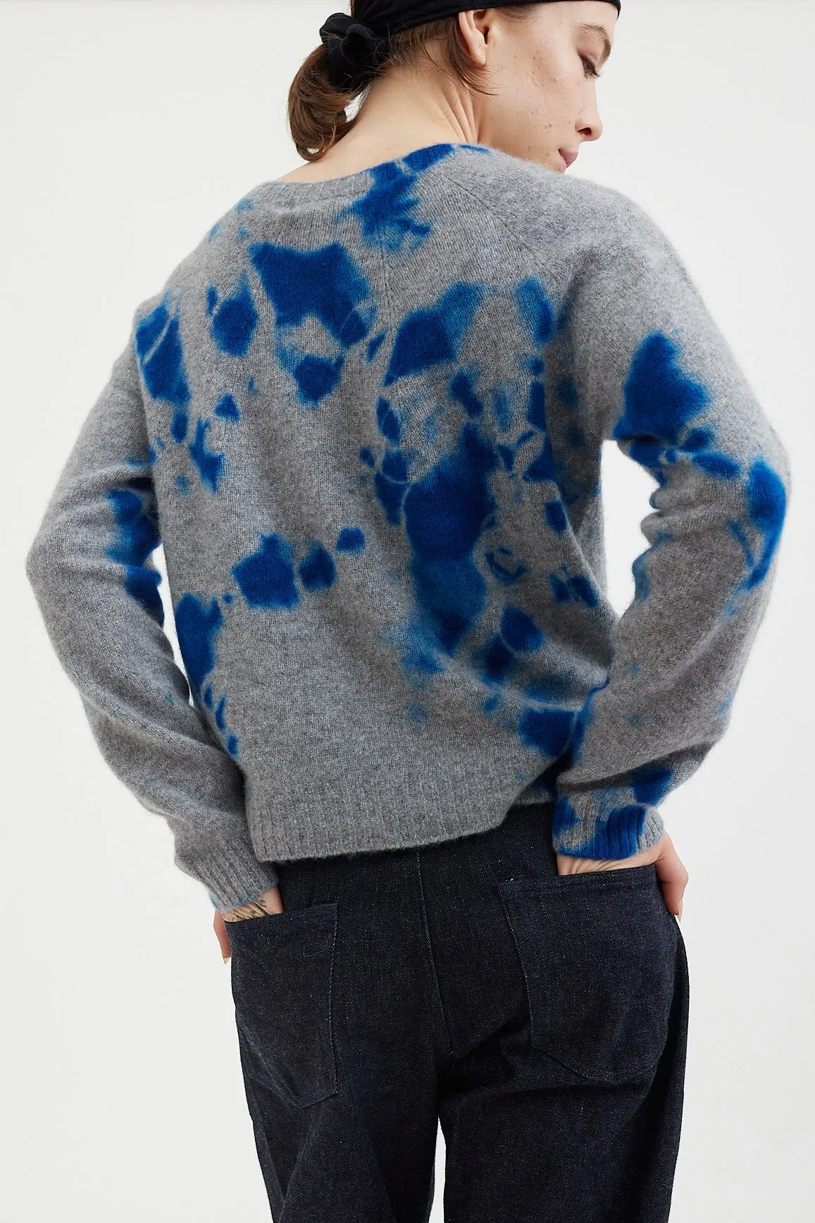 Suzusan - Shibori Cashmere Seamless Short Pullover