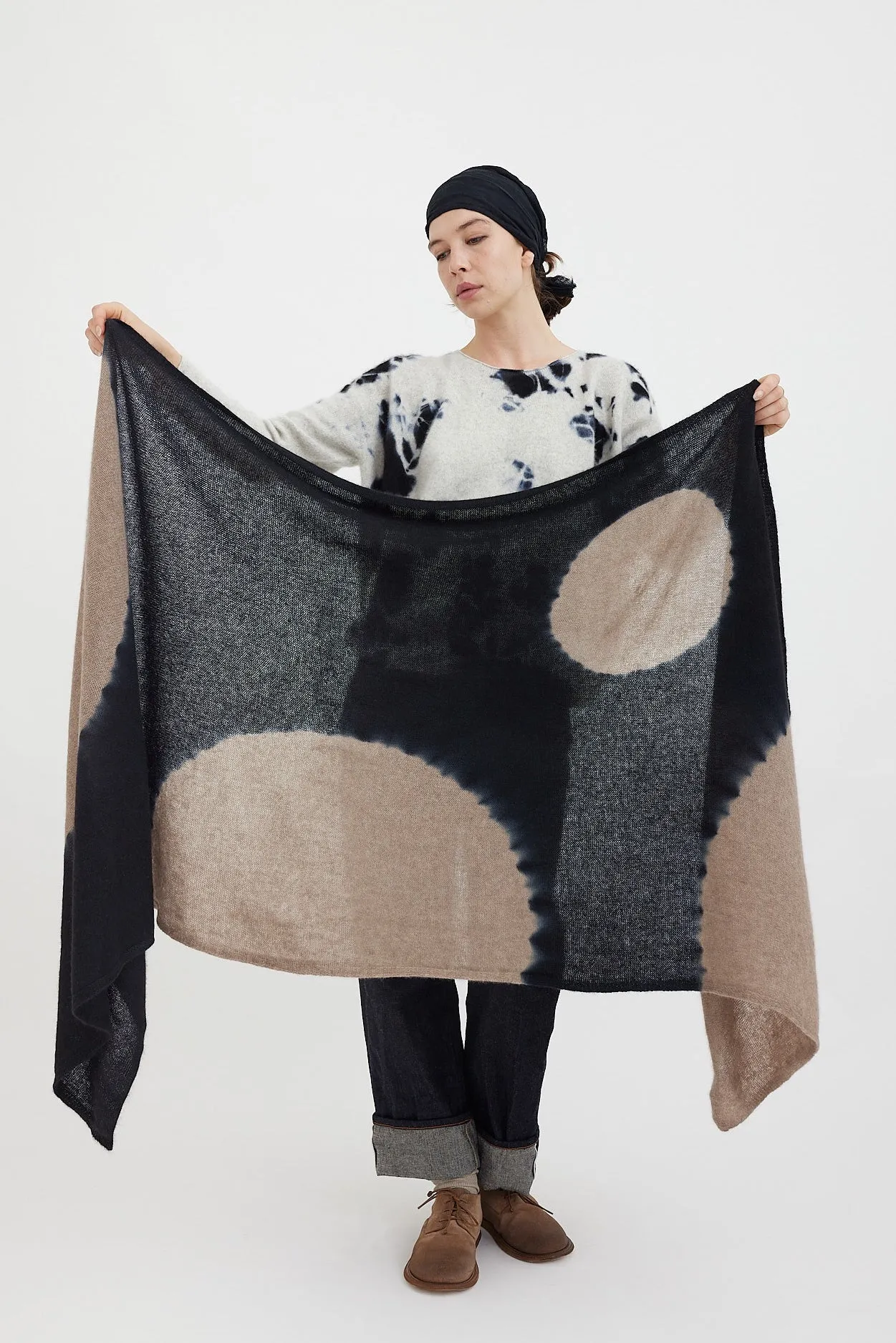 Suzusan - Shibori Cashmere Shawl