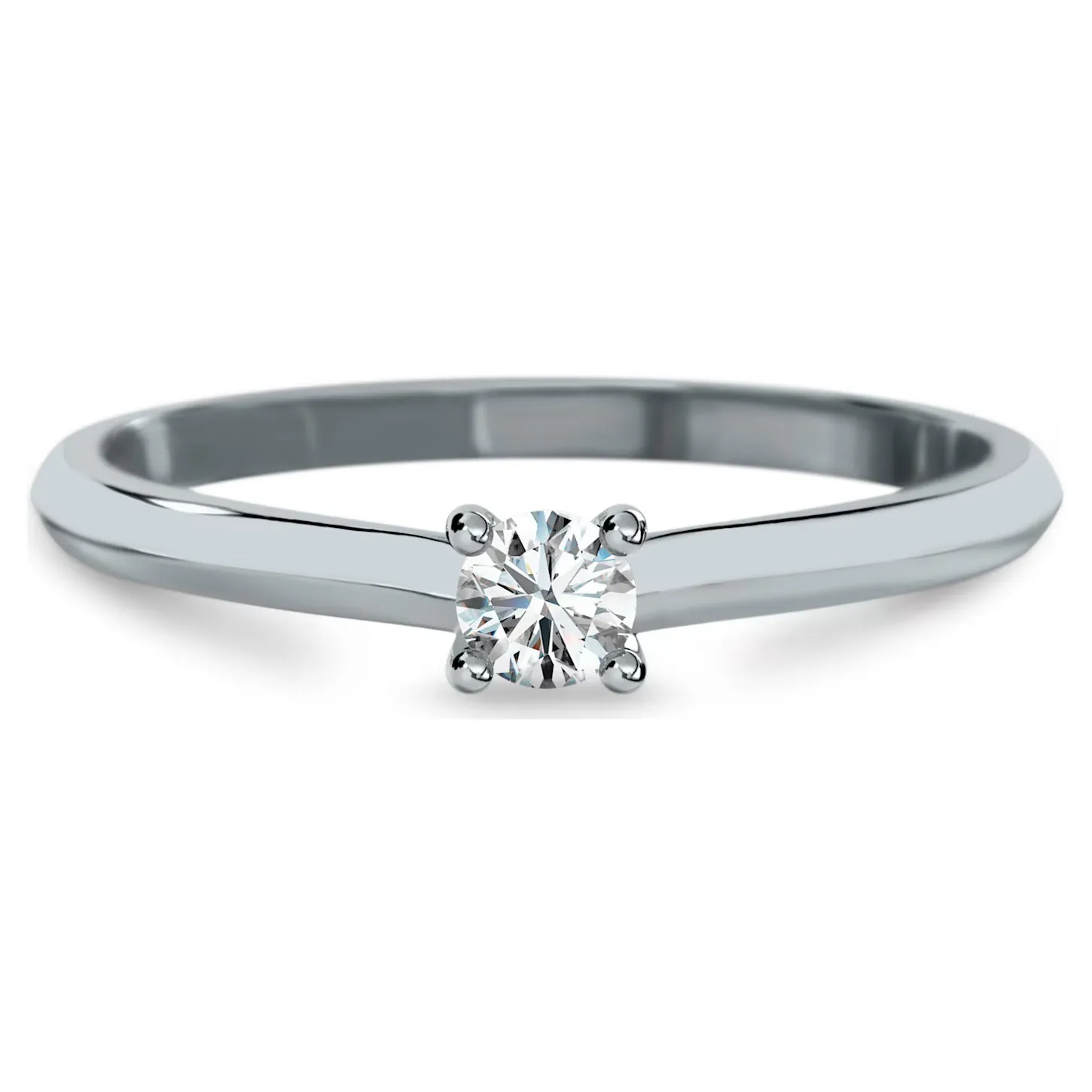 Swarovski Essentials Solitaire Round Diamond Ring Sterling Silver