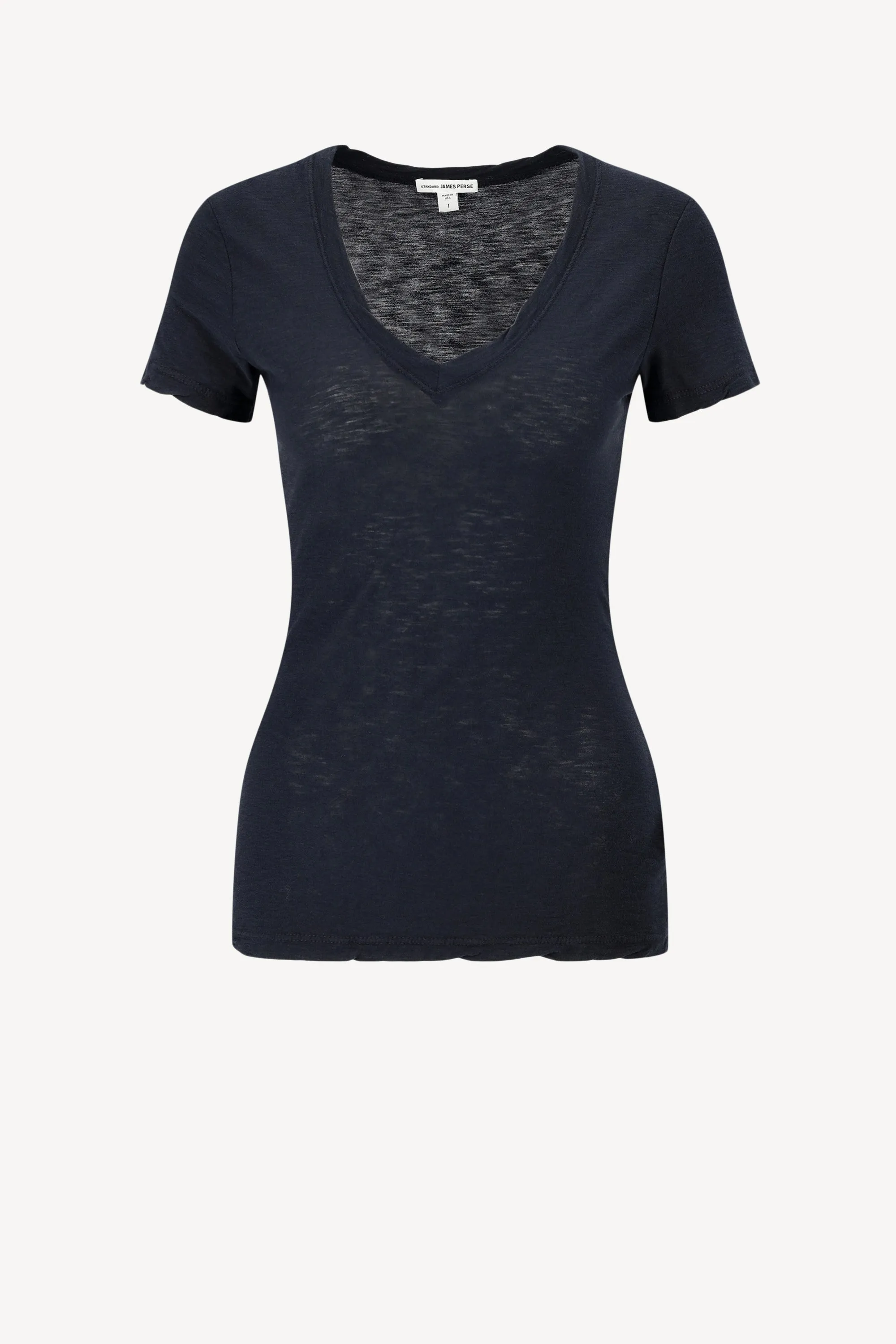 T-Shirt Casual in Deep Schwarz