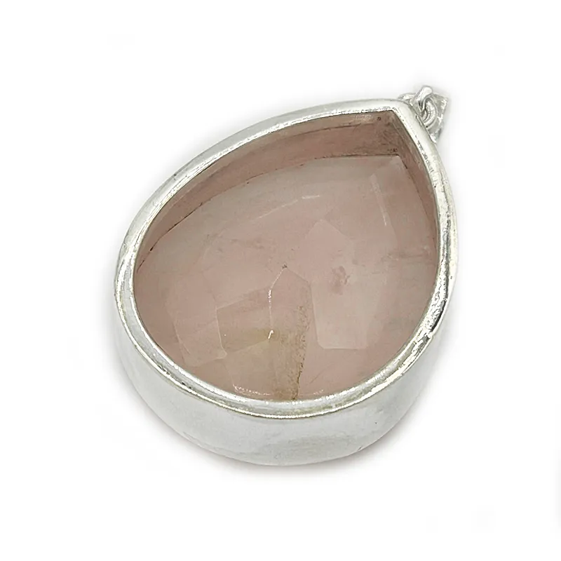 Teardrop Rose Quartz XL Pendant