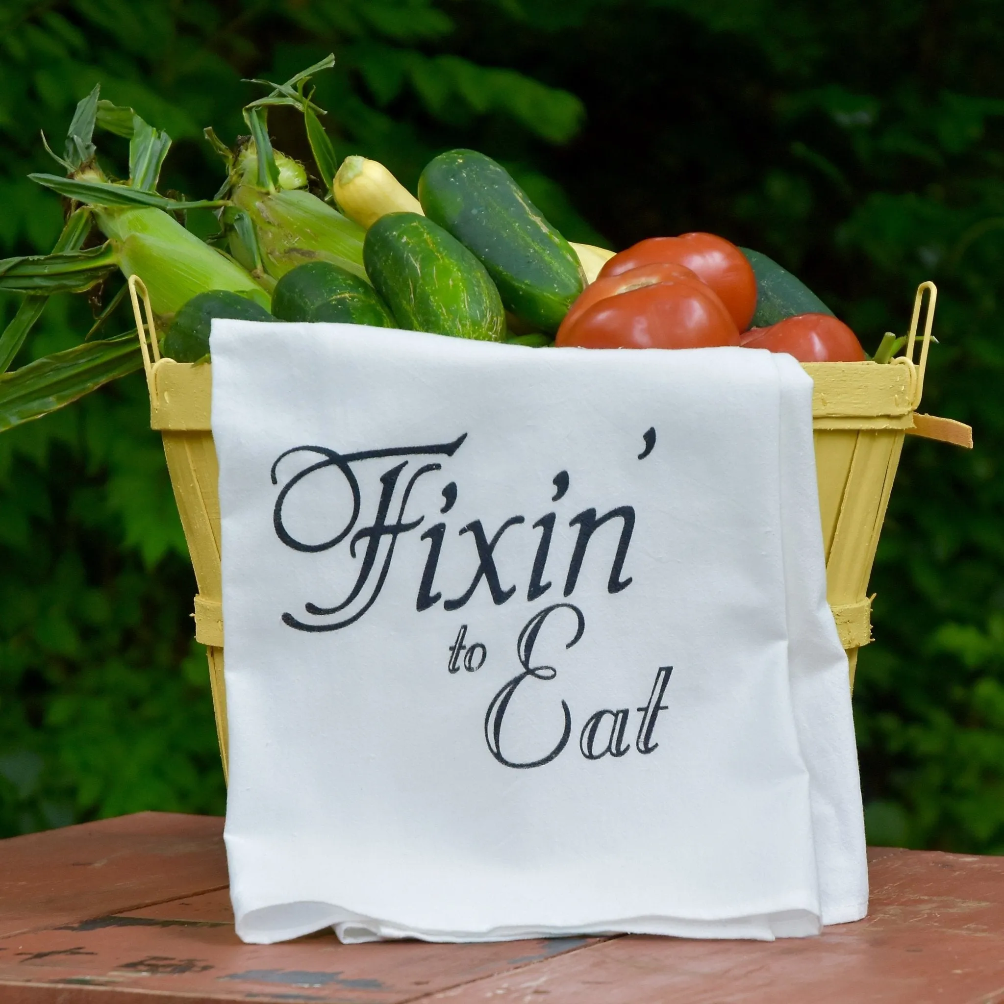 The Fixin' to Eat Tea Towel