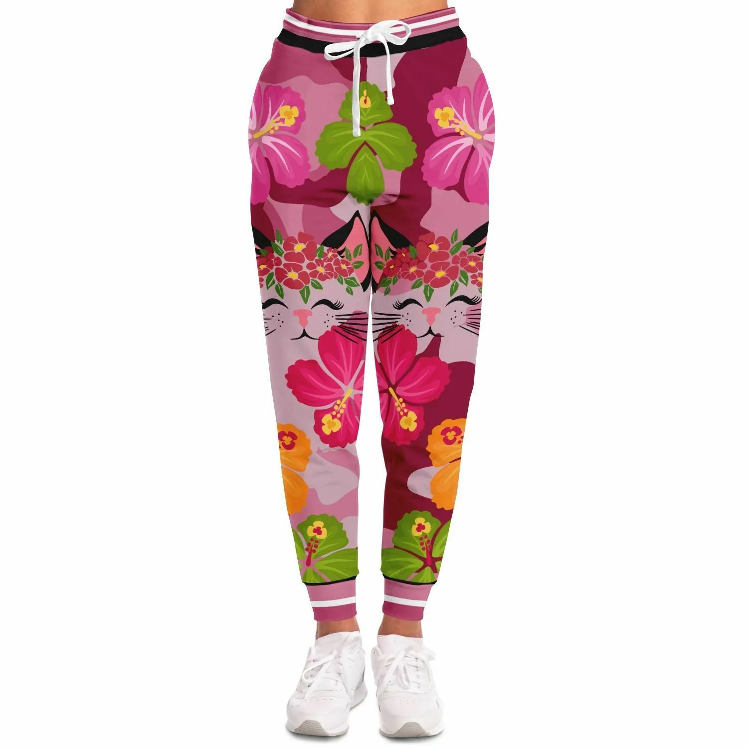 THS Pink Camo Kitty Fleece Joggers