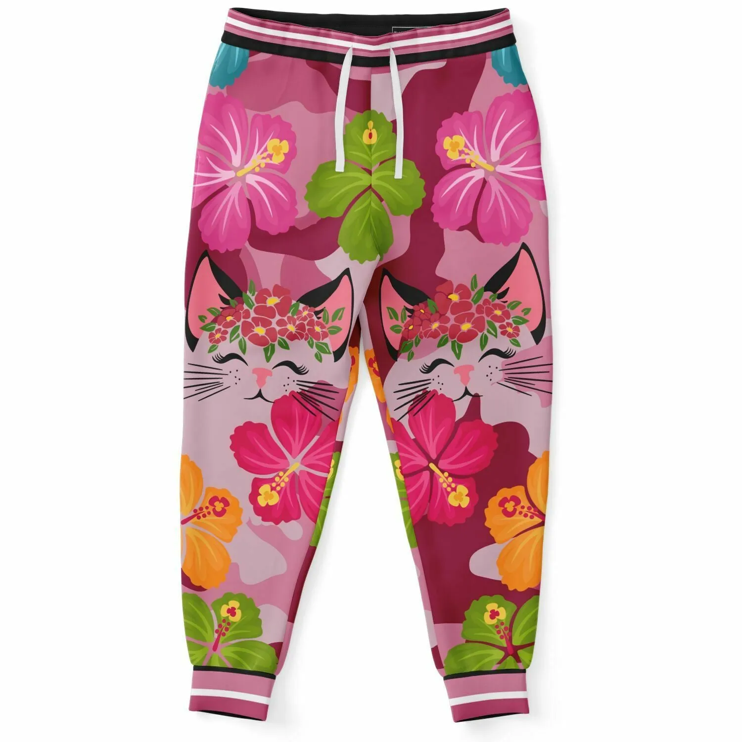 THS Pink Camo Kitty Fleece Joggers