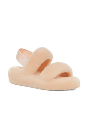 UGG Oh Yeah Slide Slippers - peach fuzz