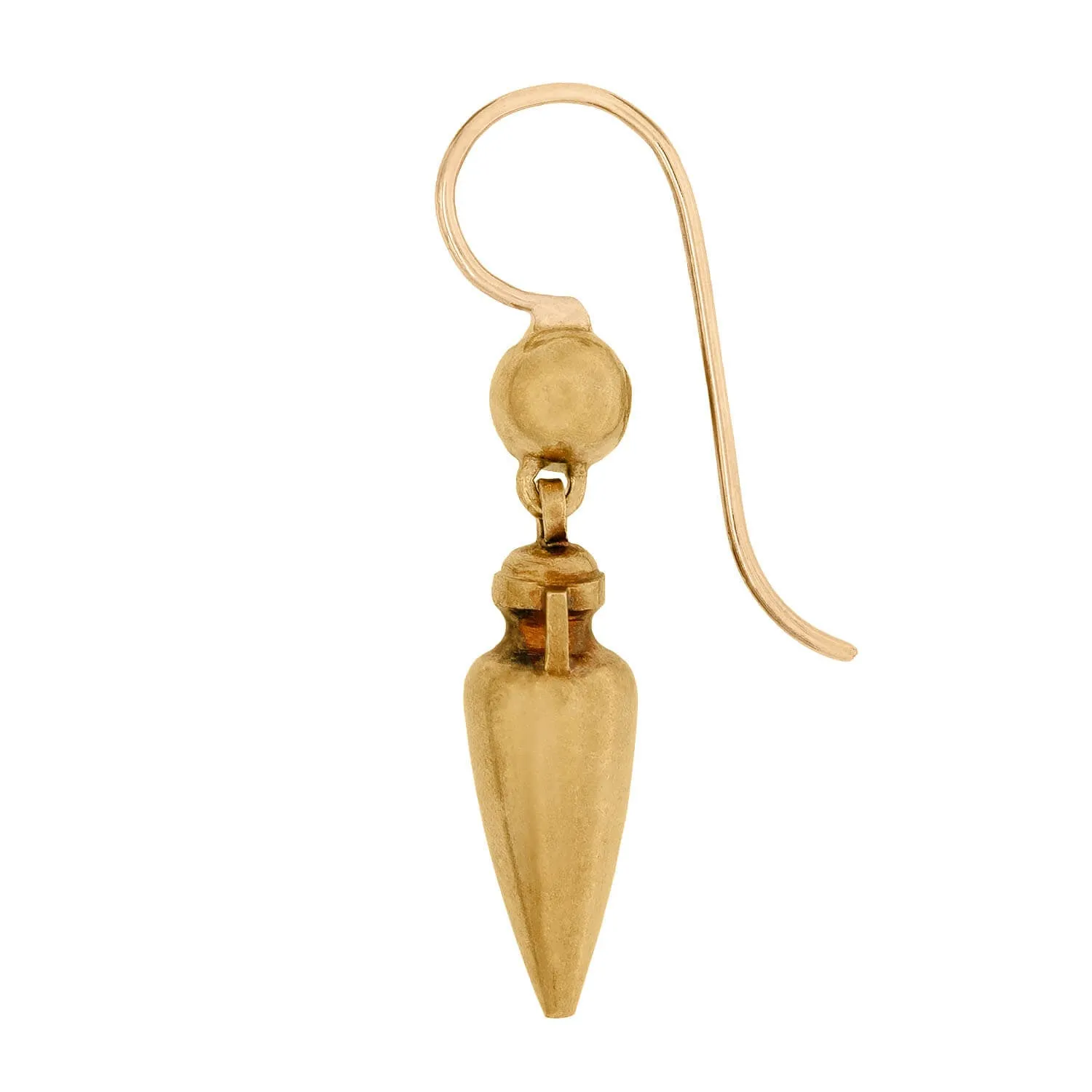 Victorian 18k Gold Urn Earrings