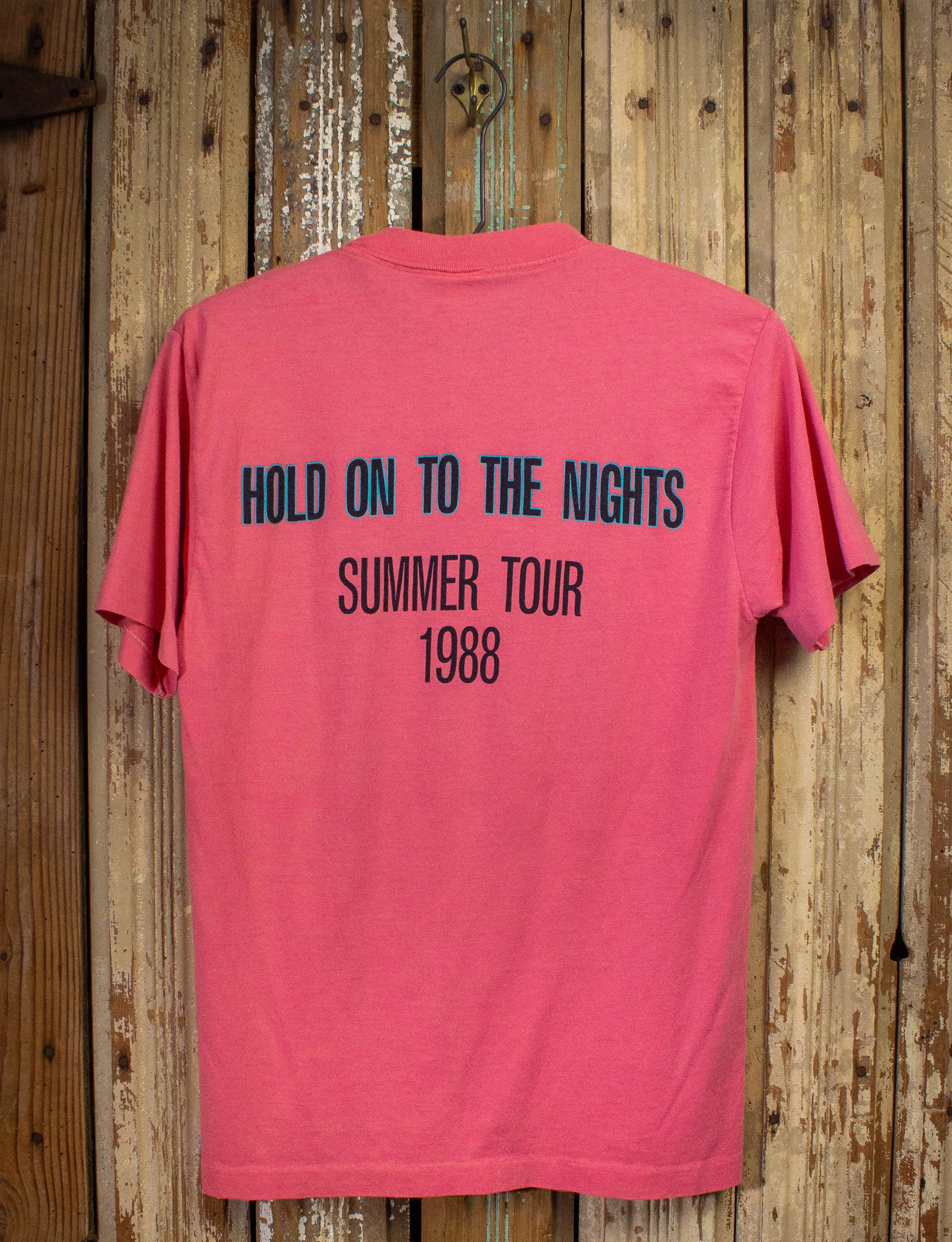 Vintage Richard Marx Hold On To The Nights Concert T Shirt 1988 Pink Small