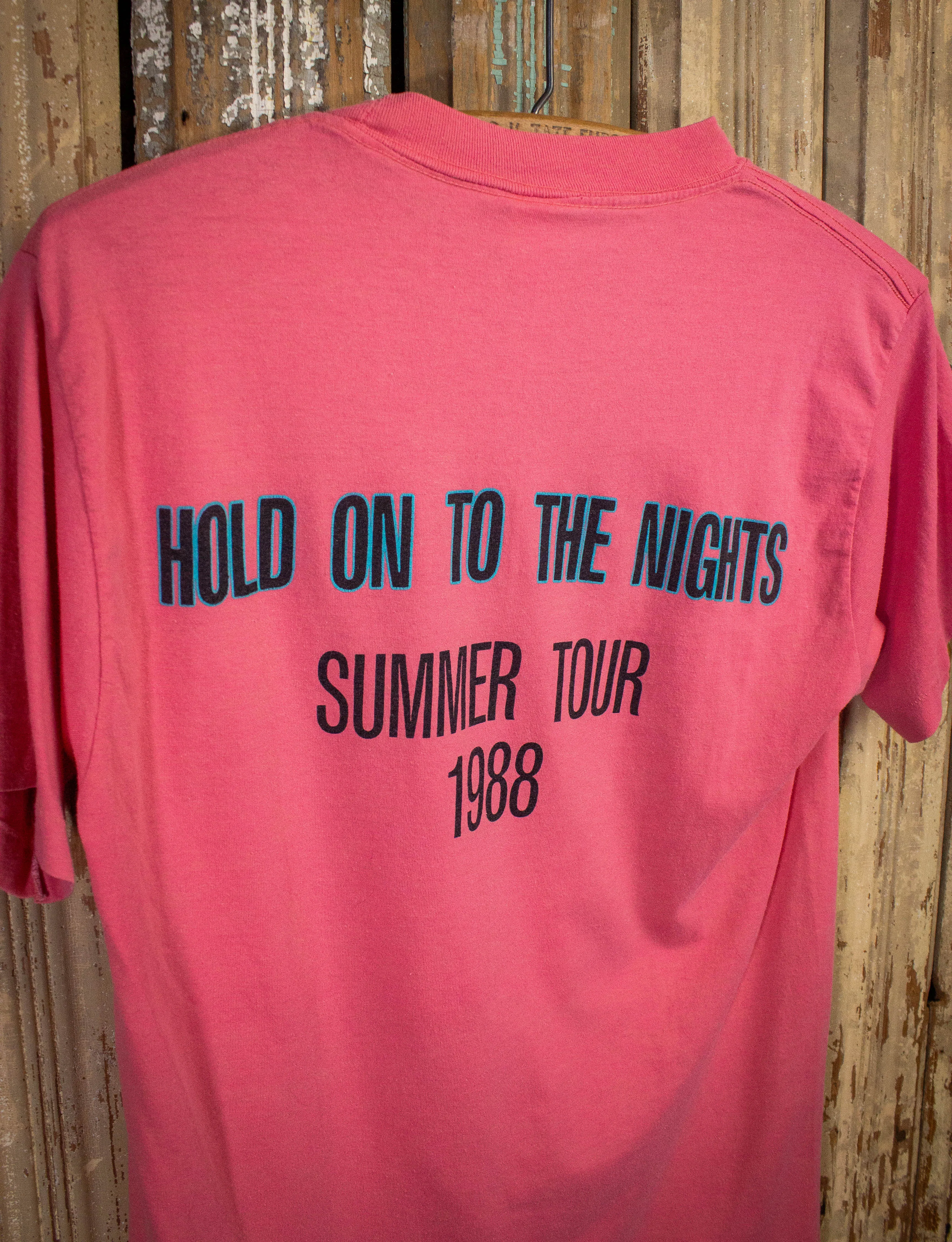 Vintage Richard Marx Hold On To The Nights Concert T Shirt 1988 Pink Small