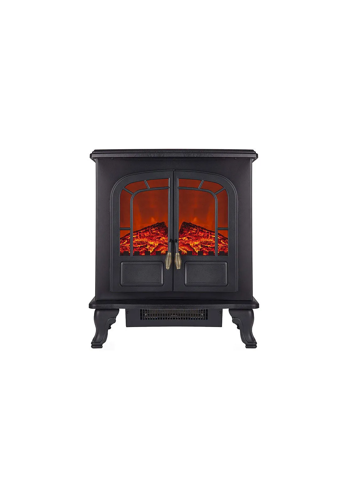 Wingham 2Kw Electric Double Door Fire Stove | WL46019 - Black