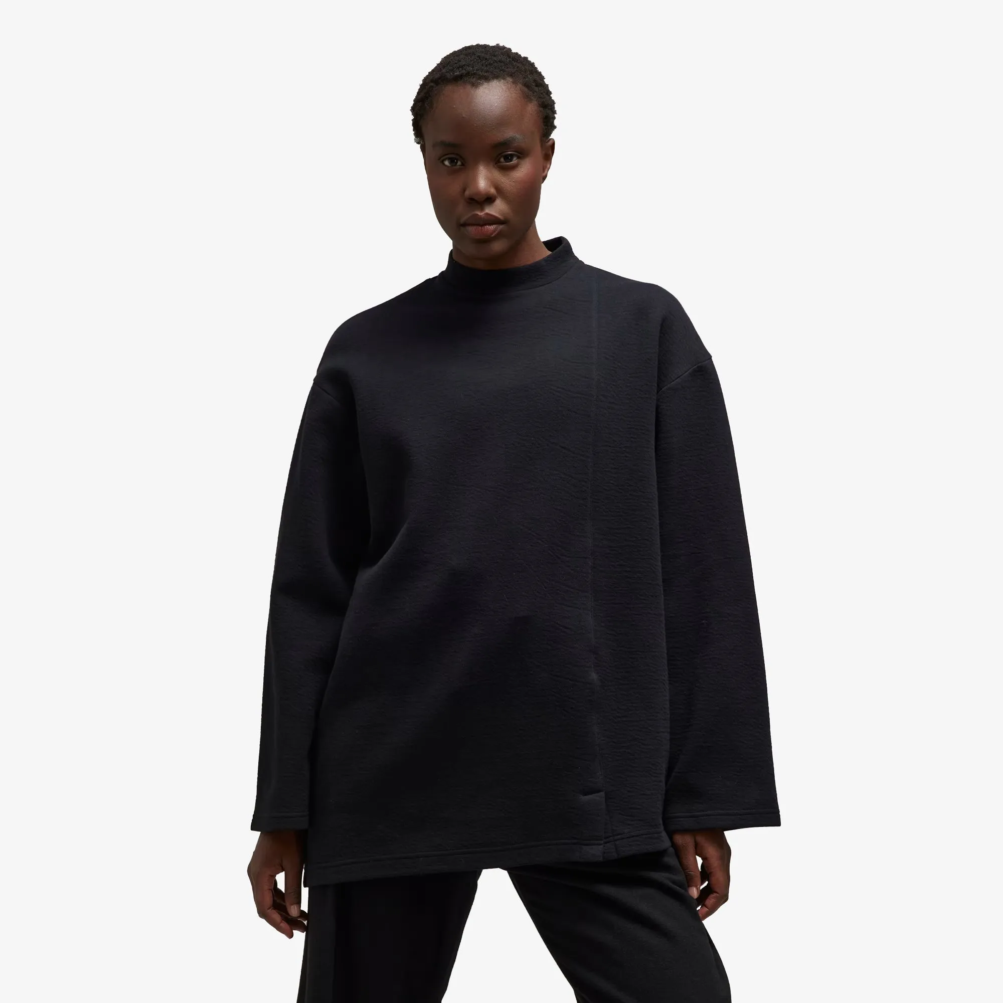 WMN'S NATURAL SPACER LOOSE LONG SLEEVE TEE 'BLACK'