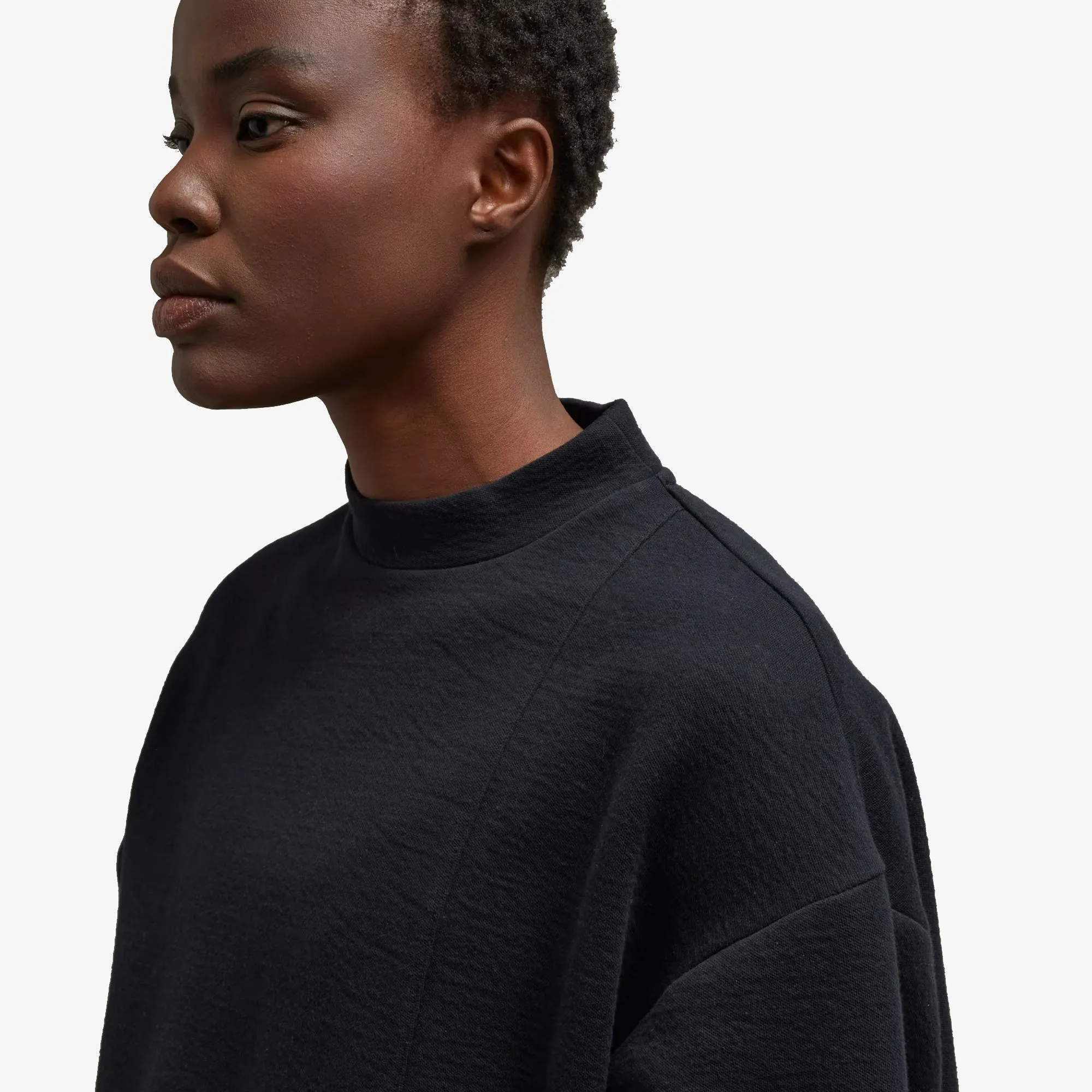 WMN'S NATURAL SPACER LOOSE LONG SLEEVE TEE 'BLACK'