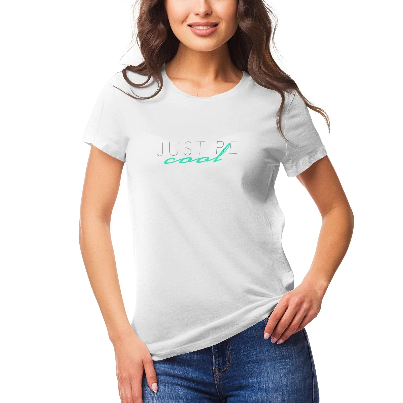 Women's Ultrasoft Pima Cotton T‑Shirt – Just Be Cool