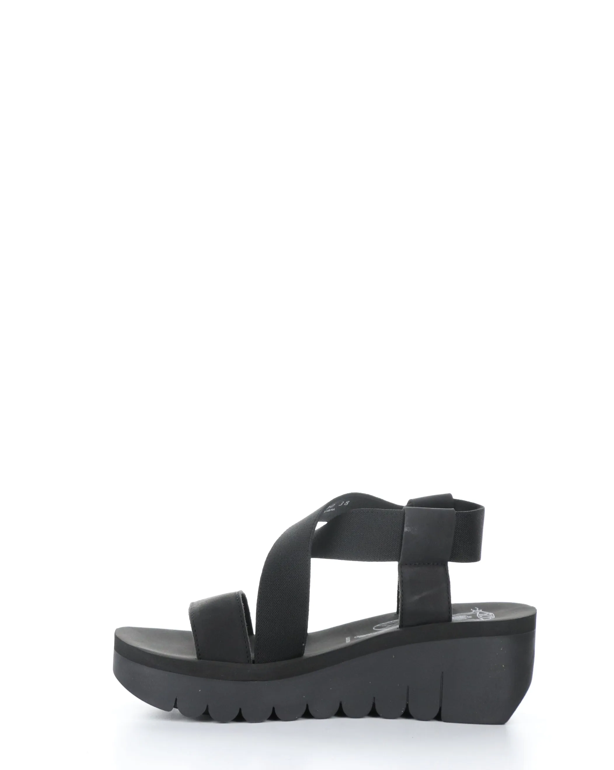 YABY922FLY 000 BLACK Elasticated Sandals