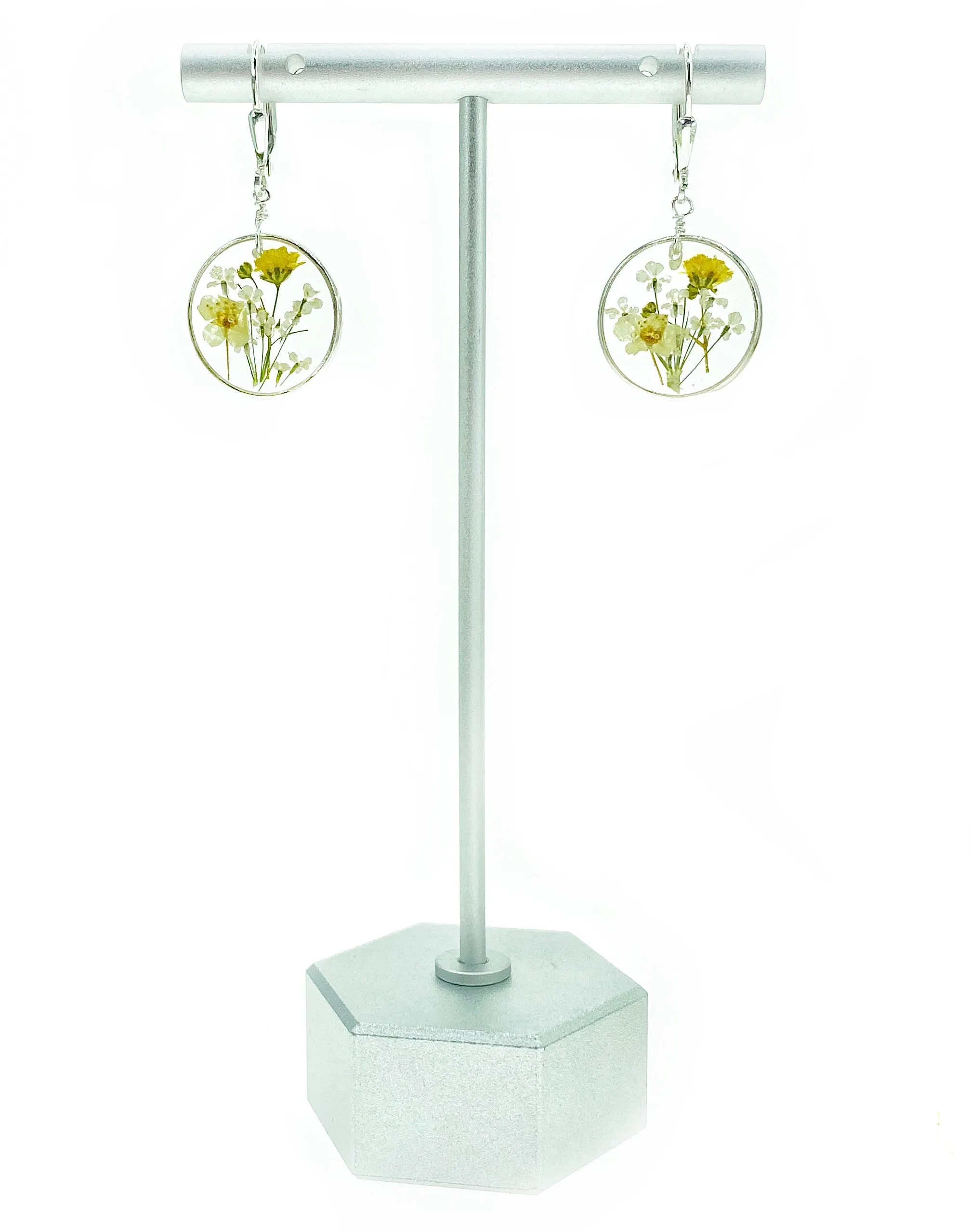 Yellow/White Wildflowers Earrings - Style BG11